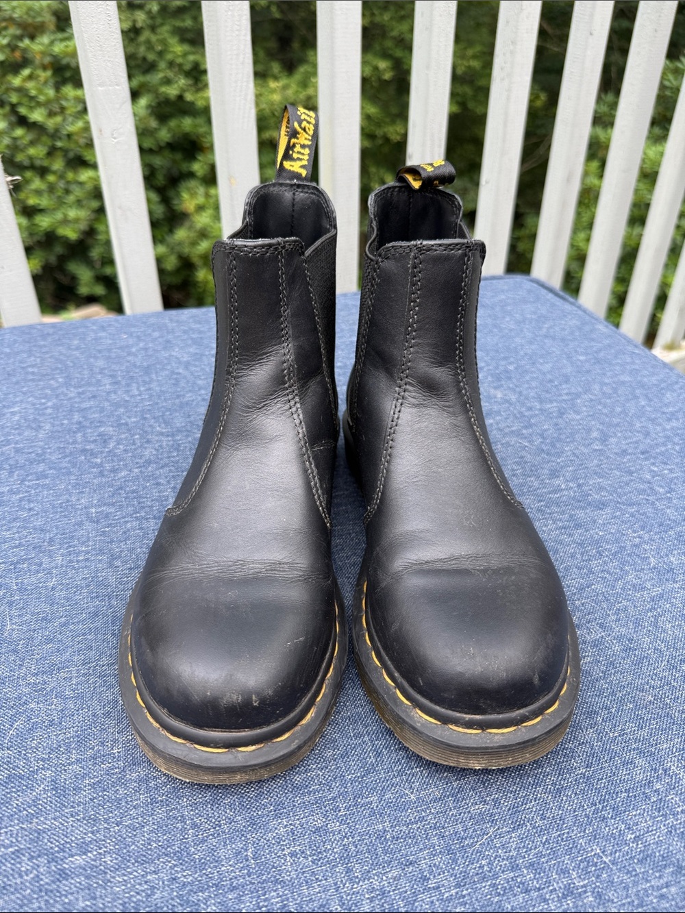 Dr. Martens AirWair Black Chunky Chelsea Ankle Boots Sz 8 - Picture 4 of 10